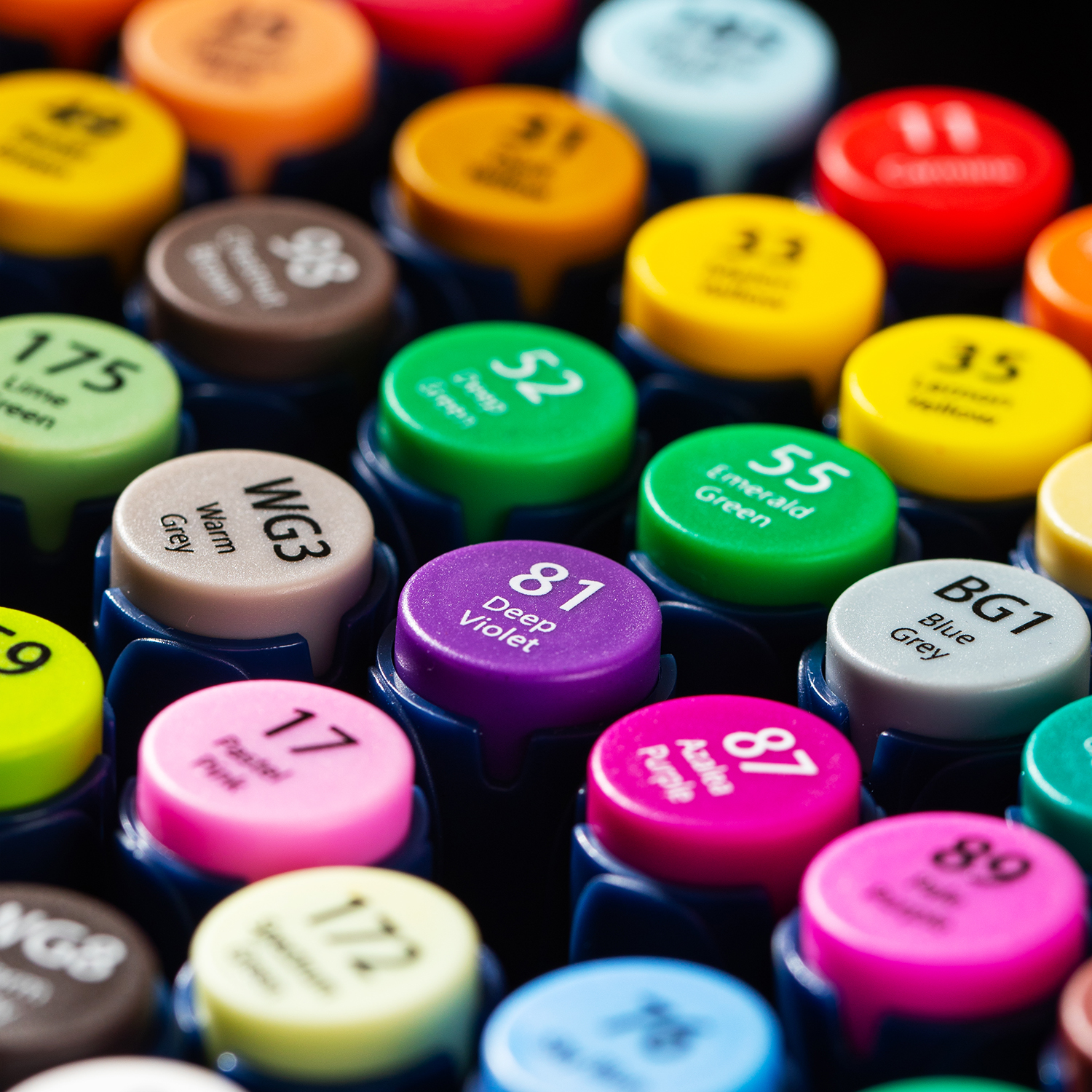 Set 80 Markere Sketching Varf Dublu Rotund/Tesit Husa Textila Deli