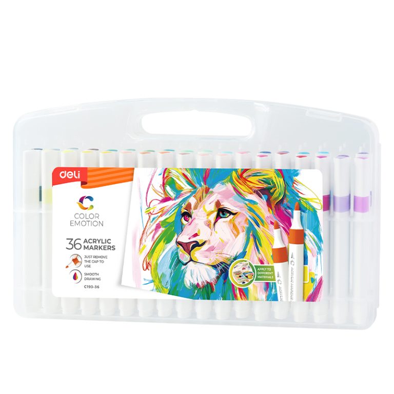 Markere Acrilice Set 36 Culori Color Emotion Deli