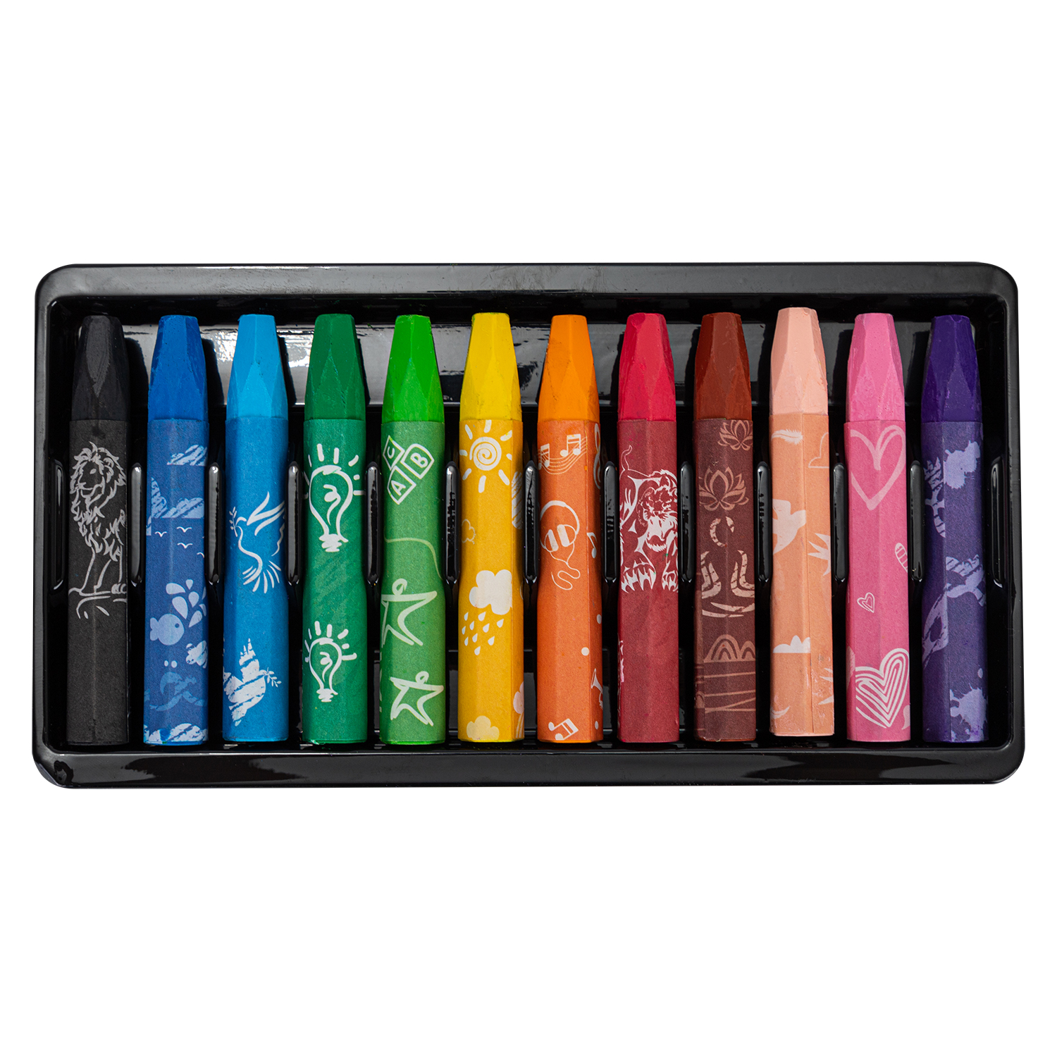 Creioane Ulei Pastel 12 Culori Color Emotion Deli