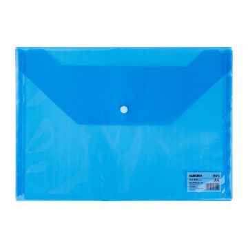 Mapa Plastic Cu Buton A4 Albastra Deli