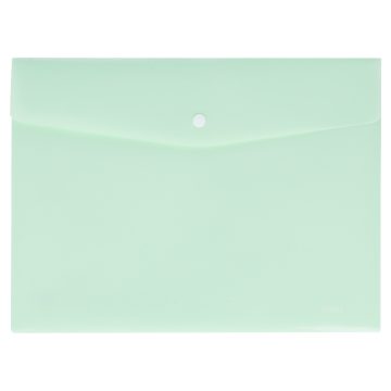 Mapa Plastic Cu Buton A4 Vernil Pastel Deli