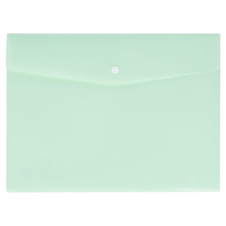 Mapa Plastic Cu Buton A4 Vernil Pastel Deli