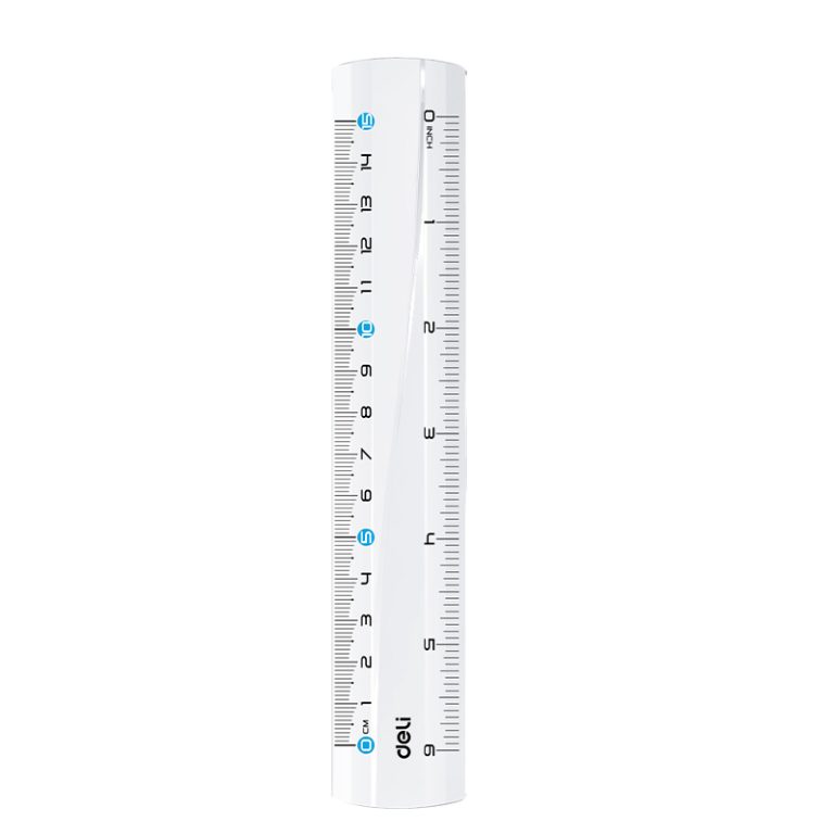 Rigla 15cm Transparenta Deli