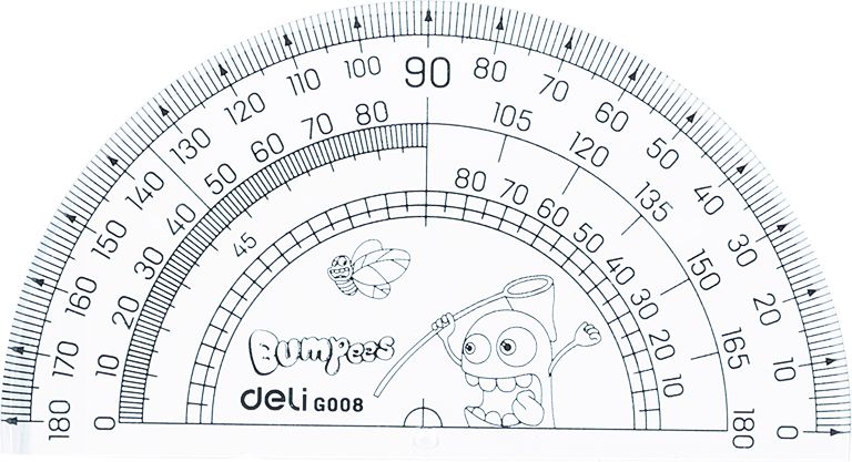 Set Geometrie 4 Piese Transp. Bumpees Eg00803 Deli