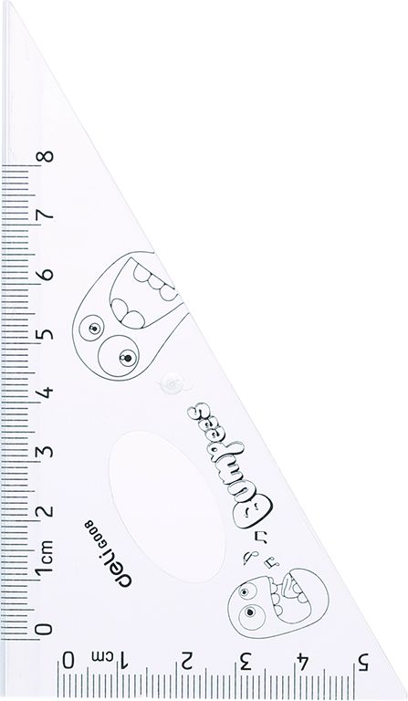 Set Geometrie 4 Piese Transp. Bumpees Eg00803 Deli