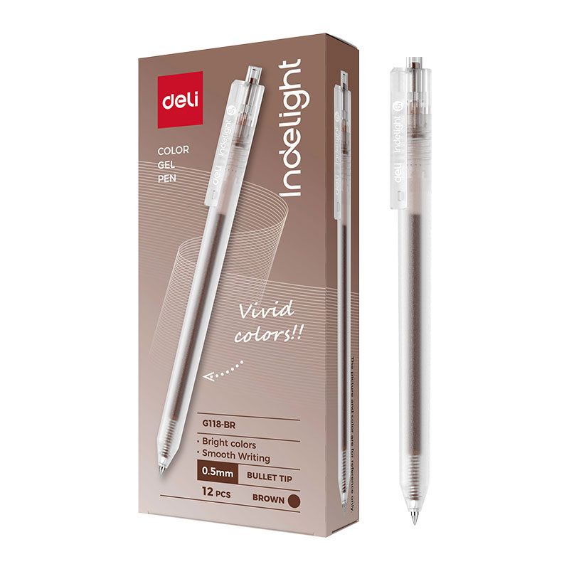 Pix Cu Gel Cu Mecanism 0.5mm Maro Deli