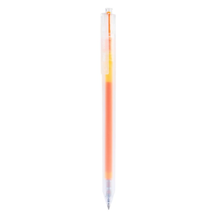Pix Cu Gel Cu Mecanism 0.5mm Portocaliu Deschis Deli
