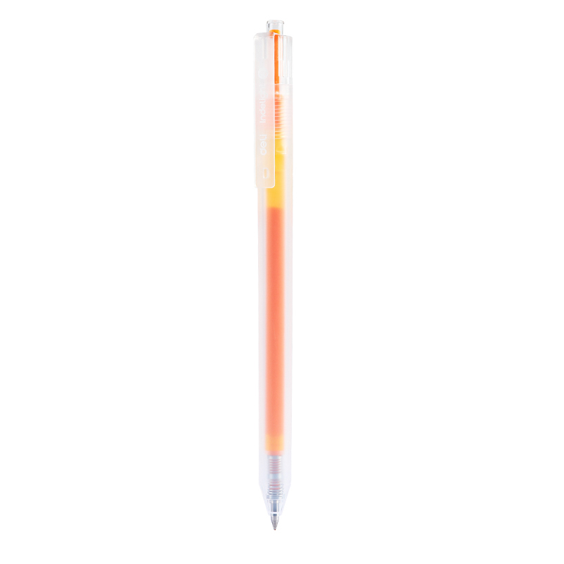 Pix Cu Gel Cu Mecanism 0.5mm Portocaliu Deschis Deli