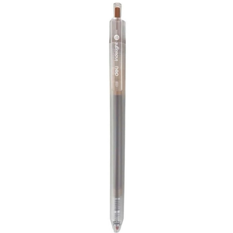 Pix Cu Gel Cu Mecanism 0.5mm Maro Deschis Deli