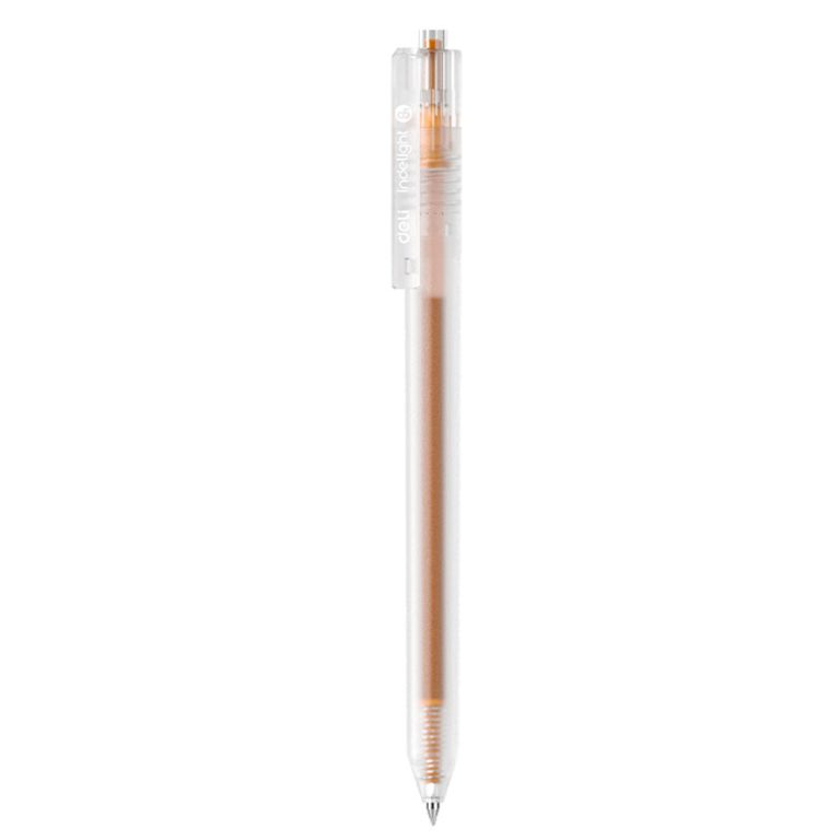 Pix Cu Gel Cu Mecanism 0.5mm Portocaliu Deli
