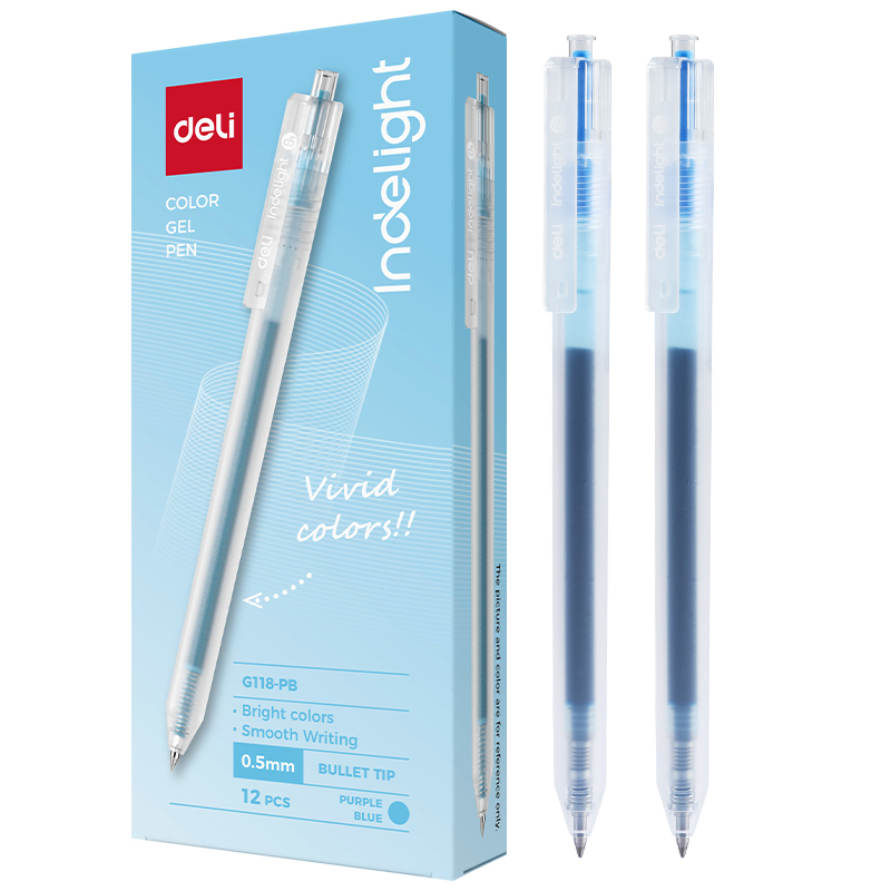 Pix Cu Gel Cu Mecanism 0.5mm Albastru-Turcoaz Deli