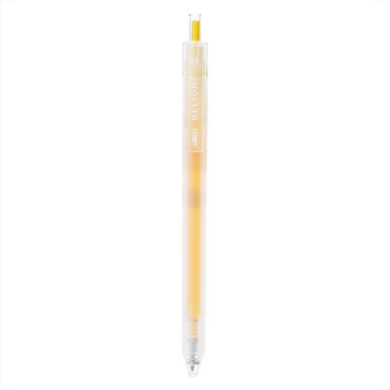 Pix Cu Gel Cu Mecanism 0.5mm Galben Delight Deli