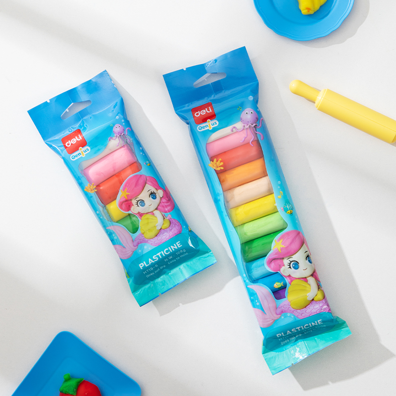 Plastilina 12 Culori 200g Polybag Deli
