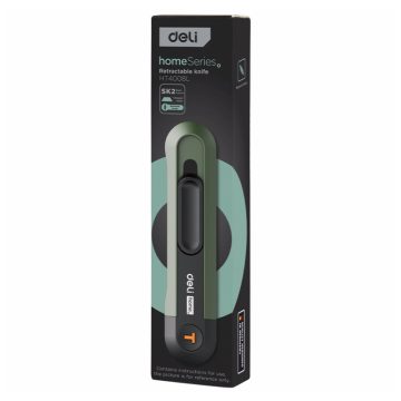 Cutter Cu Retractare Automata Verde Home Series Deli