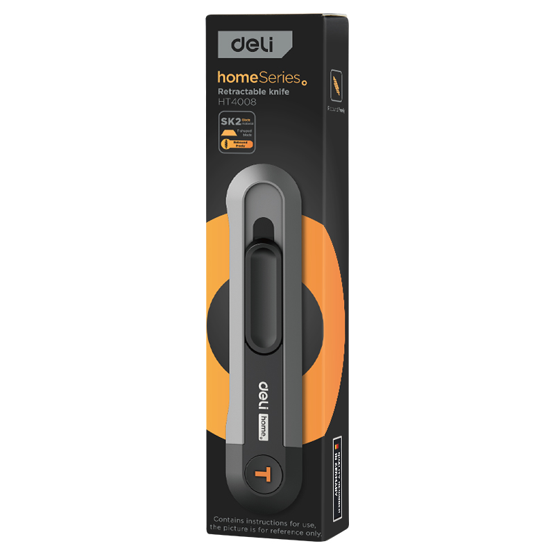 Cutter Cu Retractare Automata Negru Home Series Deli