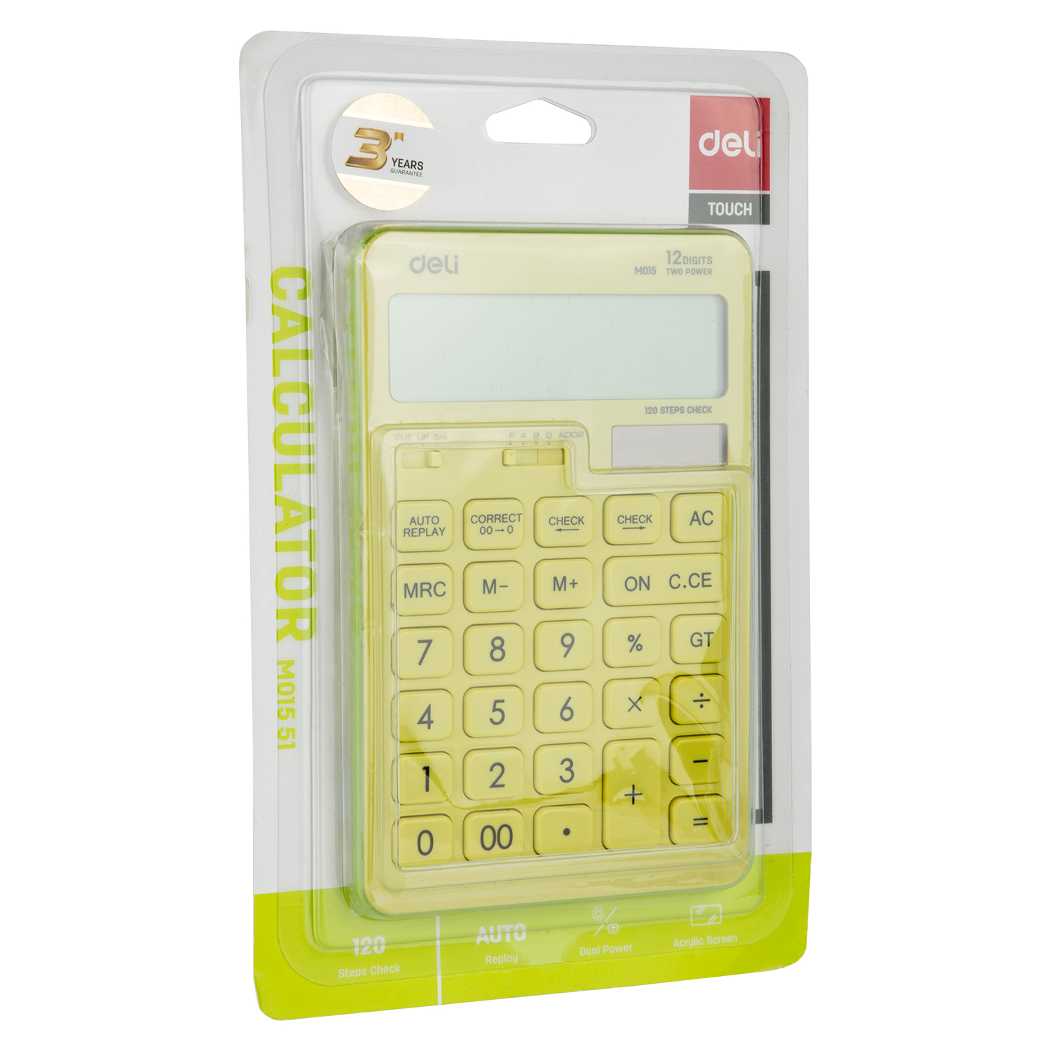 Calculator Birou 12Dig 1551 Vernil Pastel Deli