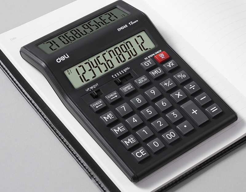 Calculator Birou 12 Dig Display Dublu M049 Deli