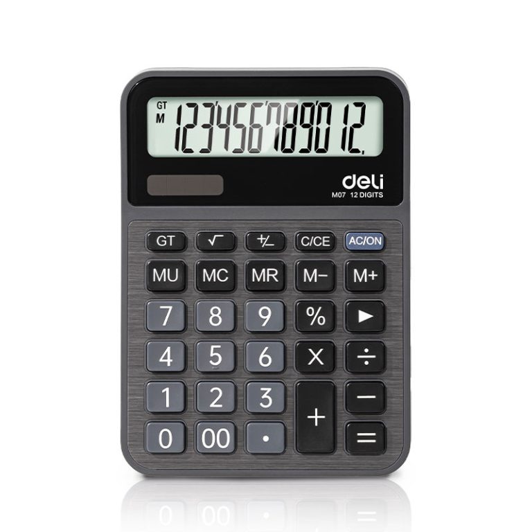 Calculator Birou 12Dig Metal M07 Deli