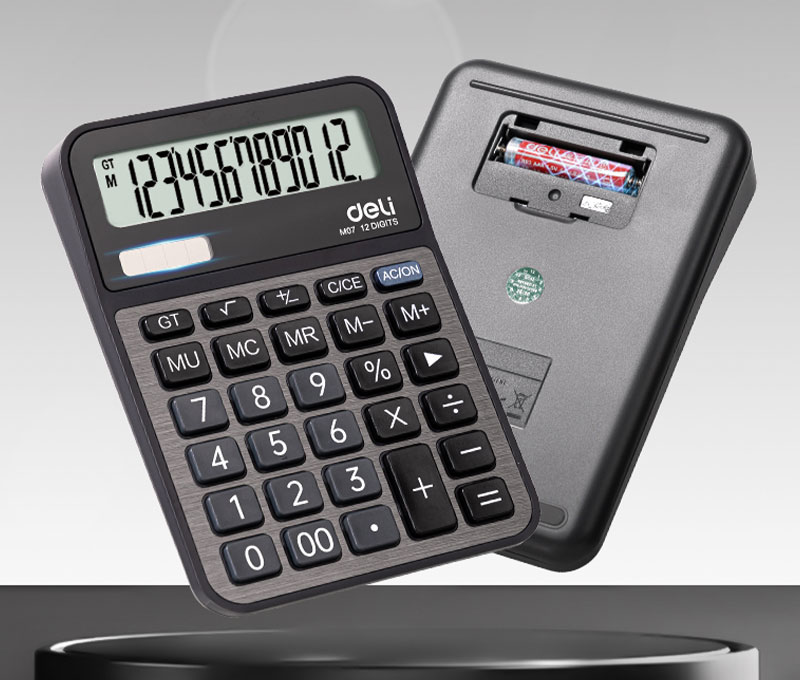 Calculator Birou 12Dig Metal M07 Deli