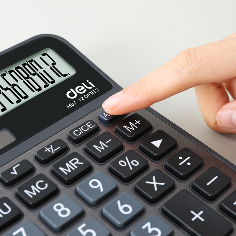 Calculator Birou 12Dig Metal M07 Deli