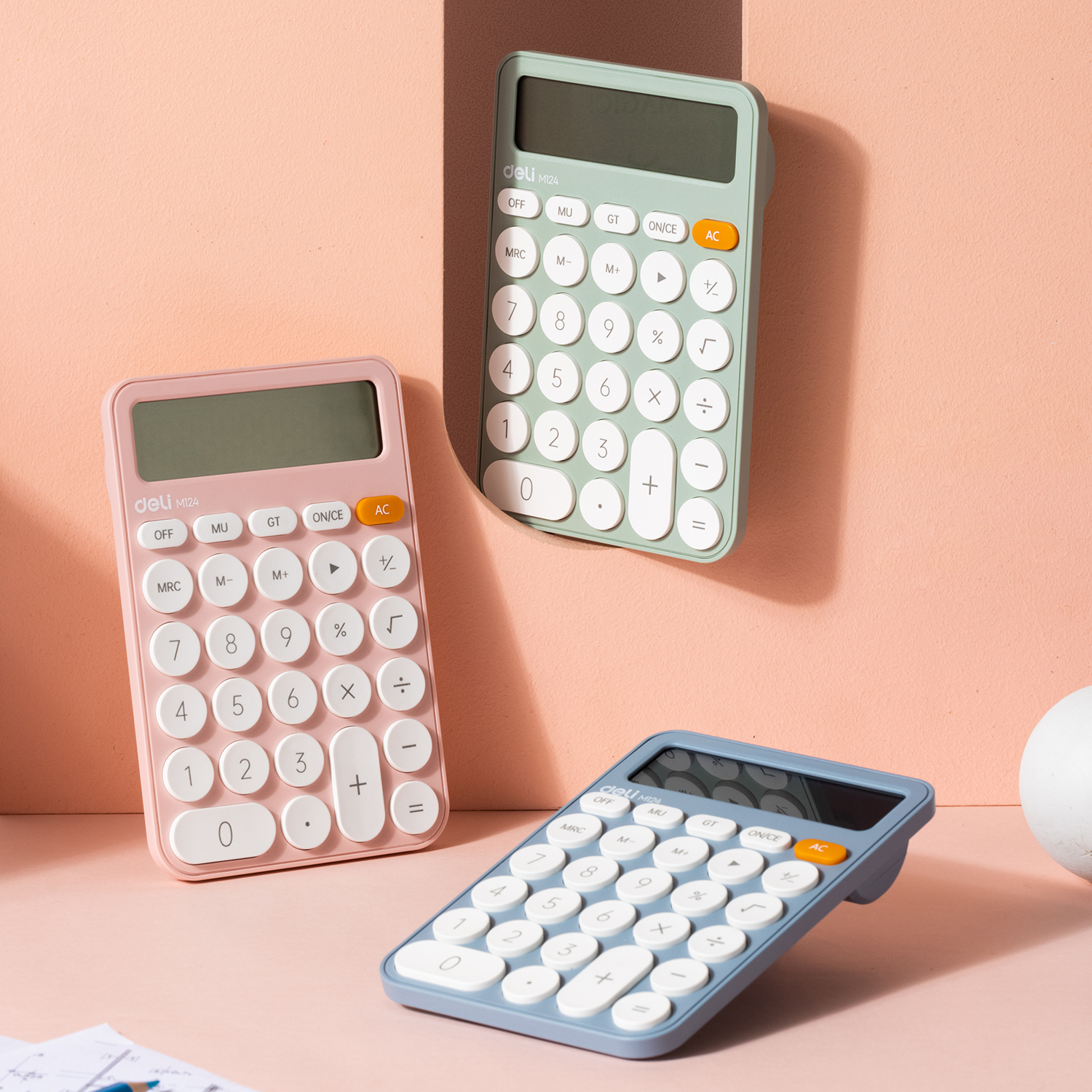 Calculator Birou 12Dig Plastic Fashion Em124 Vernil Deli