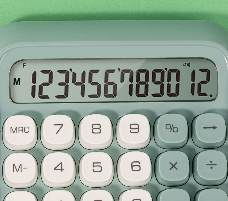 Calculator 12 Dig Retro M36 Gri Deli