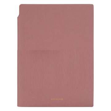 Caiet Birou A5 112 File 80g Dictando Coperta Piele Roz N141L Deli