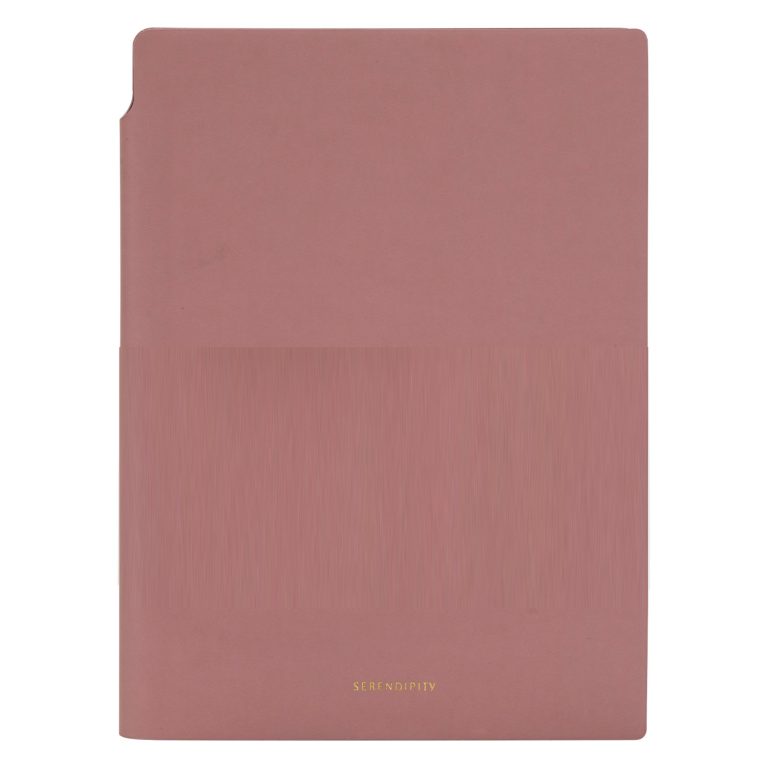 Caiet Birou A5 112 File 80g Dictando Coperta Piele Roz N141L Deli