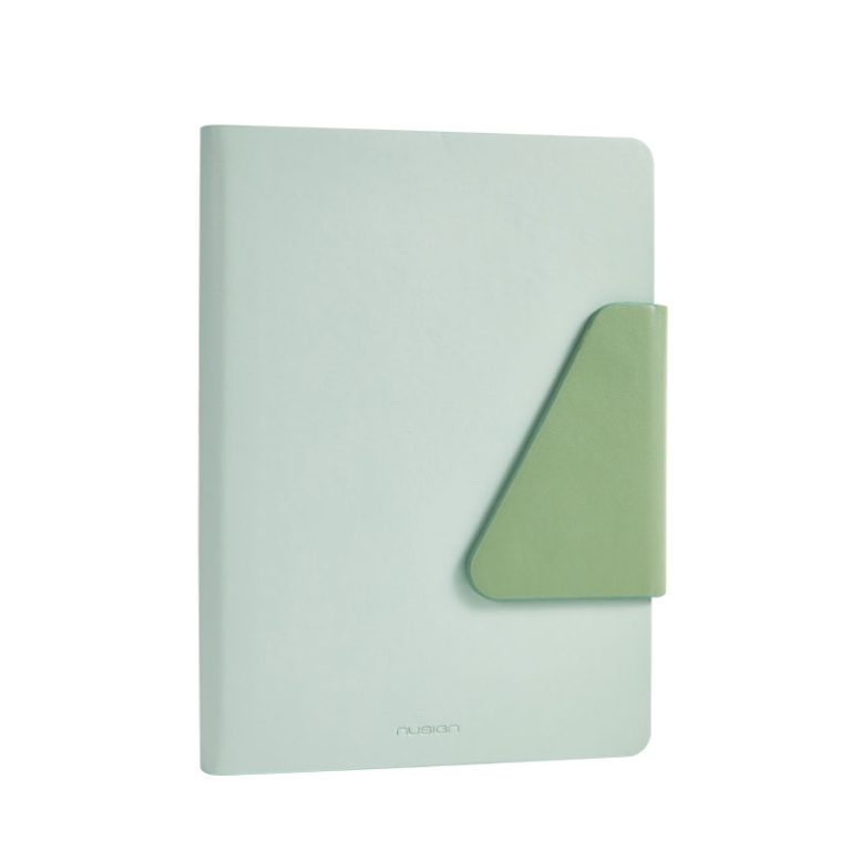 Caiet Birou A5 96 File Dictando Coperta Piele Si Clapeta Nusign Verde Deli