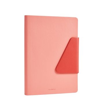 Caiet Birou A5 96 File Dictando Coperta Piele Si Clapeta Nusign Roz Deli
