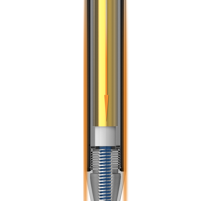 Pix Cu Gel Cu Mecanism 0.5mm Albastru Nusign Corp Roz Deli