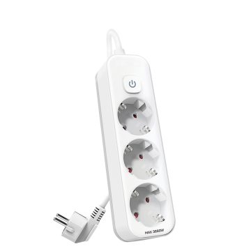 Prelungitor 5M 3 Prize Protectie Copii + Intrerupator Deli