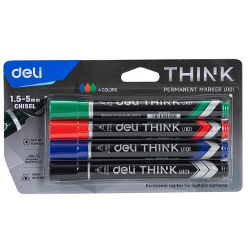 Marker Permanent 4/Set Varf Tesit Deli