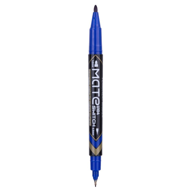 Marker Cd 2 Capete 0.5/1mm Albastru Deli