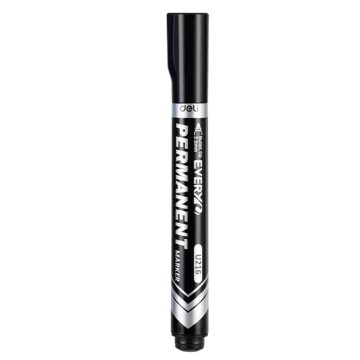 Marker Permanent Negru Varf Rotund 2.5mm Deli