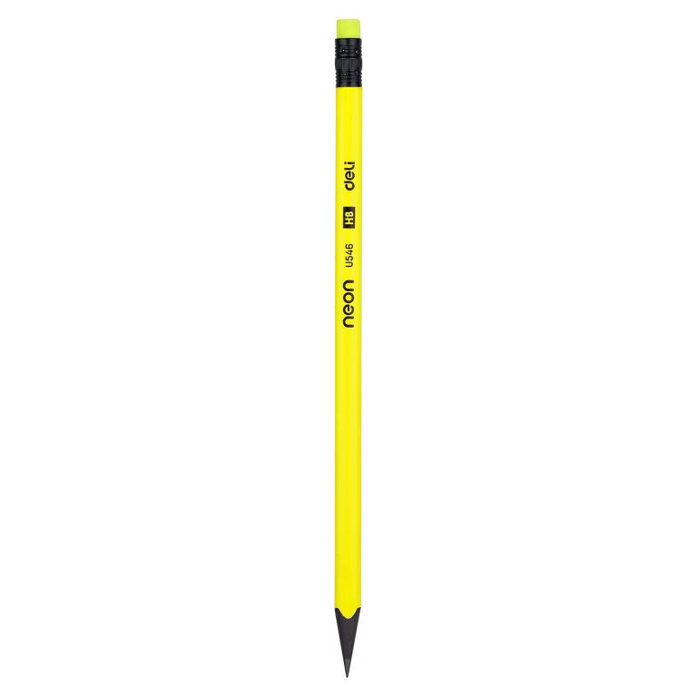 Creion Grafit Cu Guma Fara Lemn Hb Neon Deli