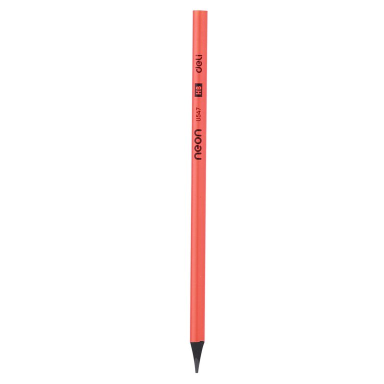 Creion Grafit Fara Lemn Hb Neon Deli