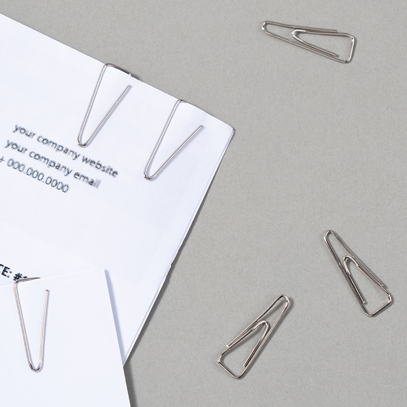 Agrafe Metal Triunghiulare 25mm 100 Buc/Cut Deli