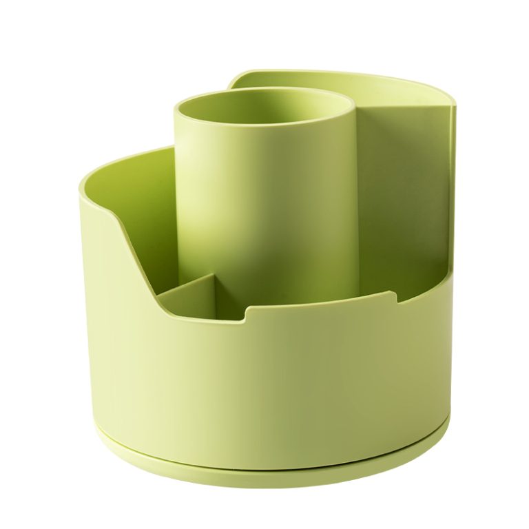 Suport Rotativ Instrumente De Scris 4 Compartimente Vernil Longreen Plastic Reciclat Deli