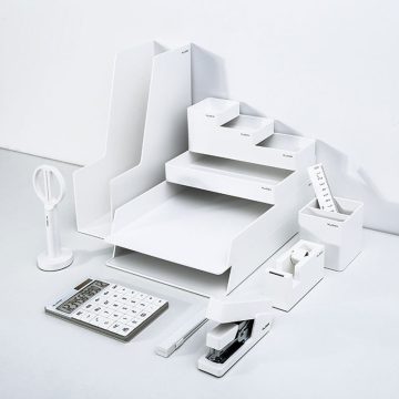 Set Birou Premium 14 Piese Alb Nusign Deli
