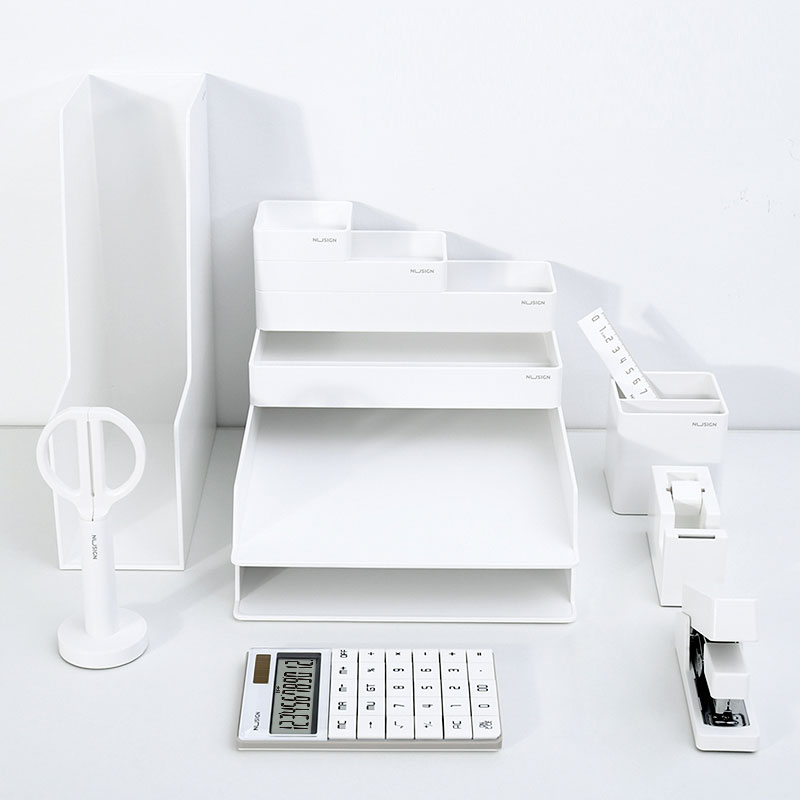 Set Birou Premium 14 Piese Alb Nusign Deli