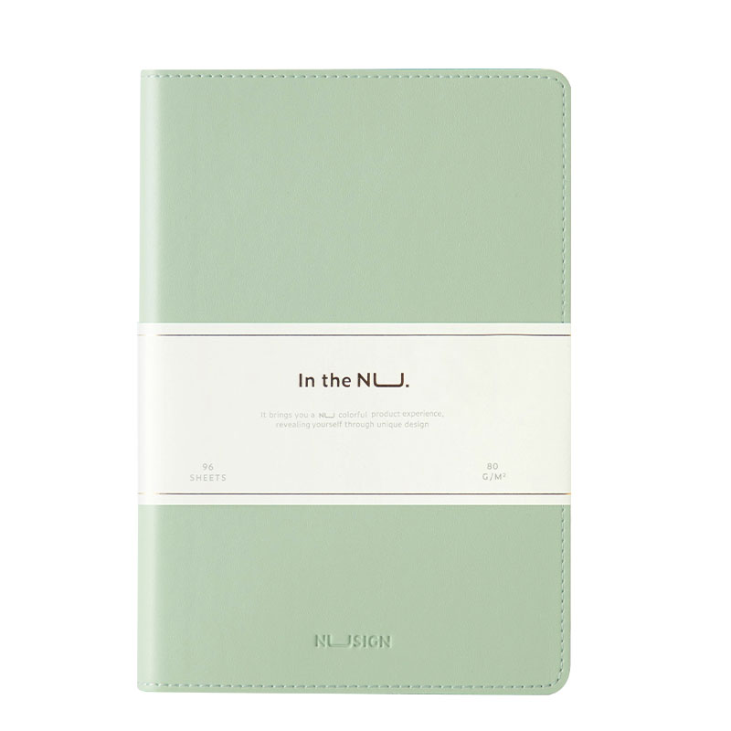 Caiet Birou A5 96 File Dictando Coperta Imitatie Piele Verde Deli
