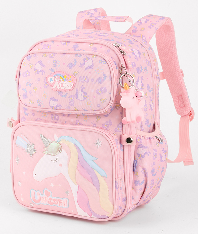Ghiozdan Clasa 0 Funtasy Unicorn Roz 3 Fermoare Pigna