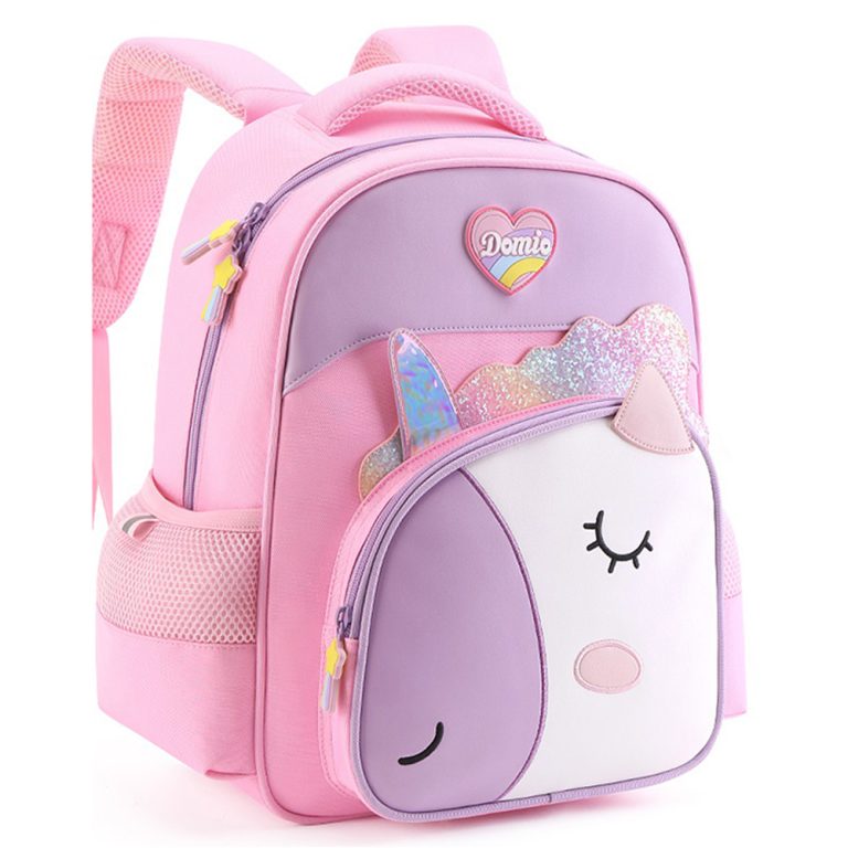 Ghiozdan Clasa 0 Funtasy Unicorn Roz 2 Fermoare Pigna