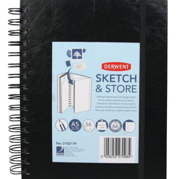 Caiet Spira Pentru Schite Si Desen A5 56 File 165g Cu Mapa Professional Derwent