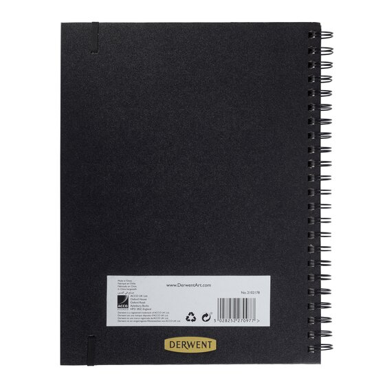 Caiet Spira Pentru Schite A4 40 File 200g Coperta Neagra Professional Derwent