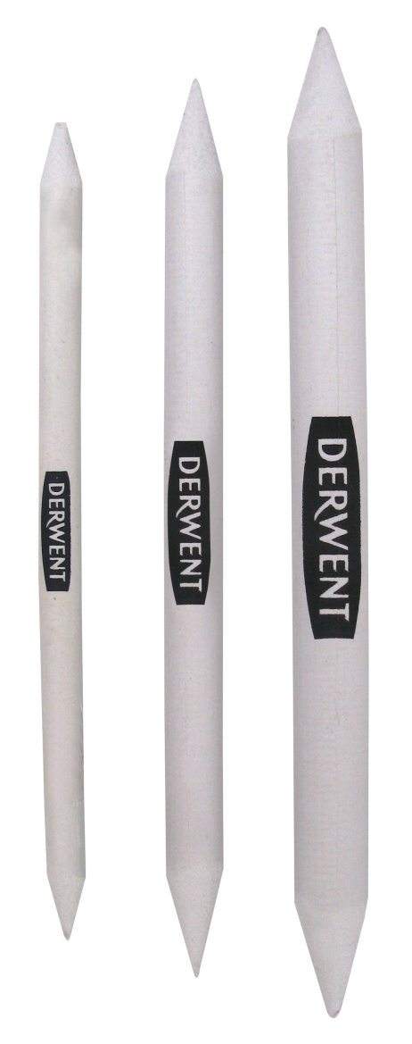 Creion Pentru Amestec Si Estompare Alb 3/Set Derwent Academy Professional