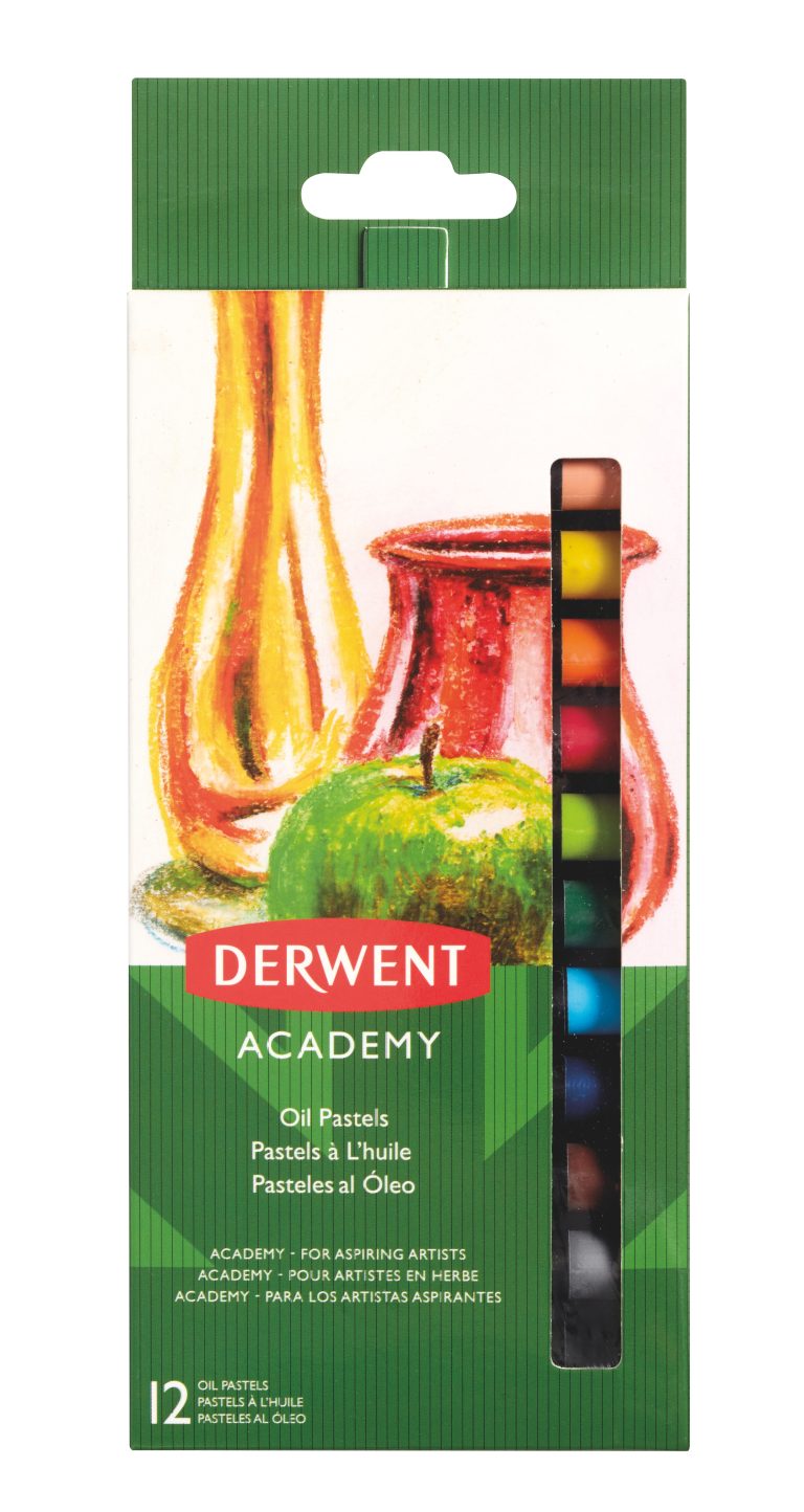 Creioane Ulei Pastel 12 Culori Derwent Academy