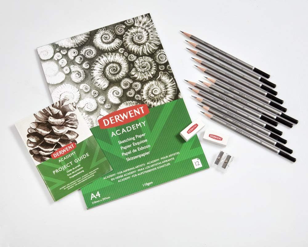 Set Creioane Grafit 6B-5H Pentru Incepatori Derwent Academy