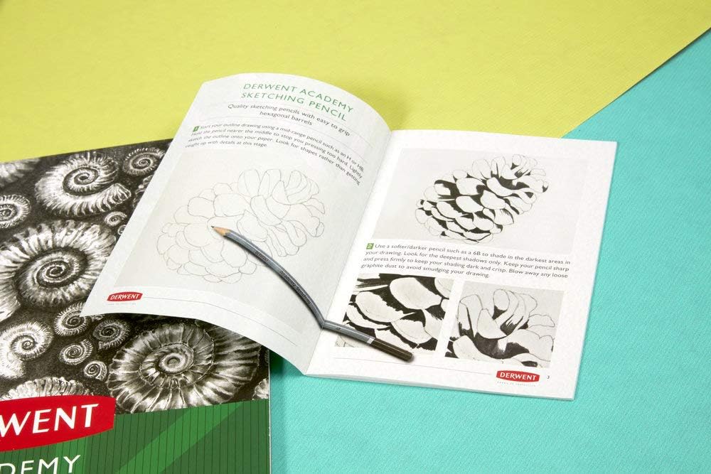 Set Creioane Grafit 6B-5H Pentru Incepatori Derwent Academy